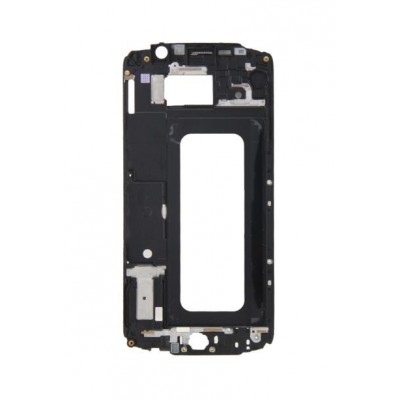 Lcd Frame Middle Chassis For Samsung Galaxy S6 Duos Blue By - Maxbhi Com