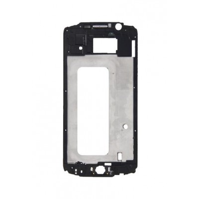 Lcd Frame Middle Chassis For Samsung Galaxy S6 Duos White By - Maxbhi Com