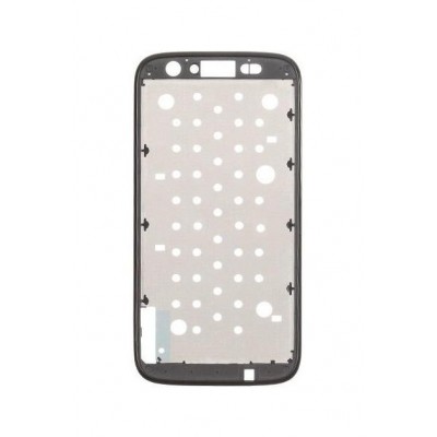 Lcd Frame Middle Chassis For Motorola Moto G Dual Sim Black By - Maxbhi Com