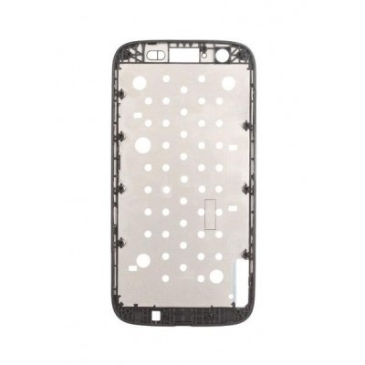Lcd Frame Middle Chassis For Motorola Moto G Dual Sim Black By - Maxbhi Com