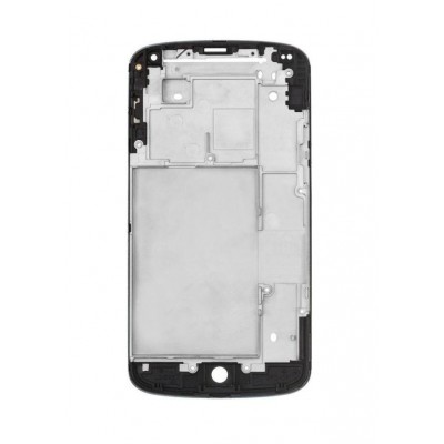 Lcd Frame Middle Chassis For Google Nexus 4 8gb Black By - Maxbhi Com
