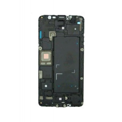 Lcd Frame Middle Chassis For Samsung Galaxy Note 4 Black By - Maxbhi Com