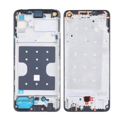 Lcd Frame Middle Chassis For Realme 7 Pro Black By - Maxbhi Com