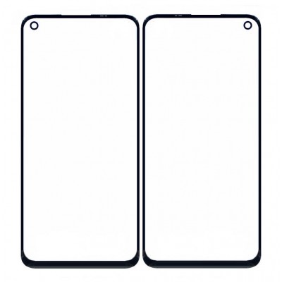 Replacement Front Glass For Realme 7 Blue By - Maxbhi Com