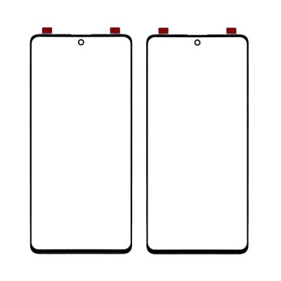 Replacement Front Glass For Samsung Galaxy M51 Black By - Maxbhi Com