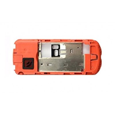 Lcd Frame Middle Chassis For Nokia 1202 Silver Grey By - Maxbhi Com