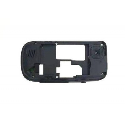 Lcd Frame Middle Chassis For Nokia 2220 Slide Black By - Maxbhi Com