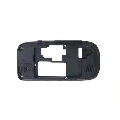 Lcd Frame Middle Chassis For Nokia 2220 Slide Black By - Maxbhi Com