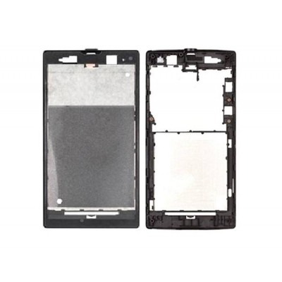 Lcd Frame Middle Chassis For Sony Xperia Ion St28i Black By - Maxbhi Com
