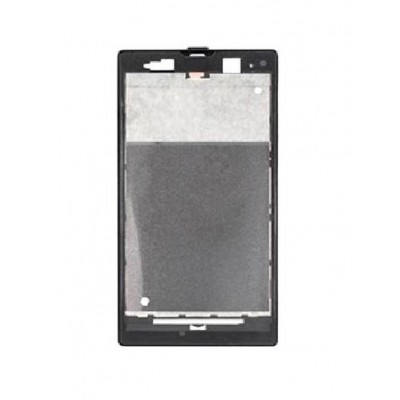 Lcd Frame Middle Chassis For Sony Xperia Ion St28i Black By - Maxbhi Com