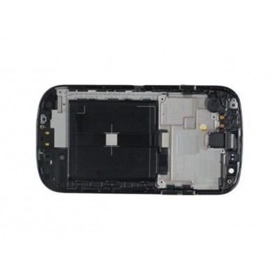 Lcd Frame Middle Chassis For Samsung Galaxy Express I8730 Black By - Maxbhi Com