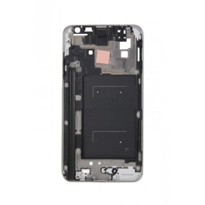 Lcd Frame Middle Chassis For Samsung Galaxy Note 3 Neo Dual Sim Smn7502 Black By - Maxbhi Com