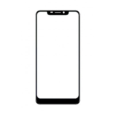 Replacement Front Glass For Yuho Vast 2 Black By - Maxbhi Com
