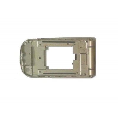 Lcd Frame Middle Chassis For Nokia 3710 Fold White By - Maxbhi Com