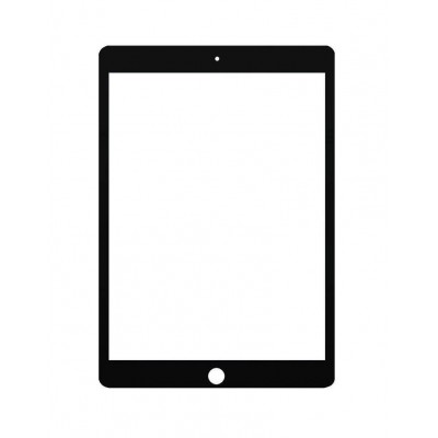 Replacement Front Glass For Apple Ipad 10 2 2020 Black By - Maxbhi Com