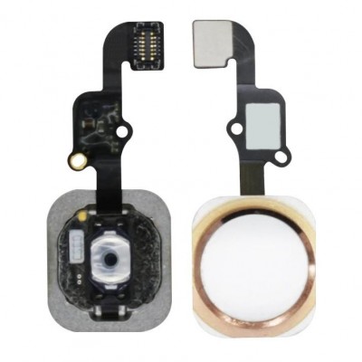 Home Button Complete for Apple iPhone 6s 32GB Rose Gold - Outer Plastic with Inner Flex