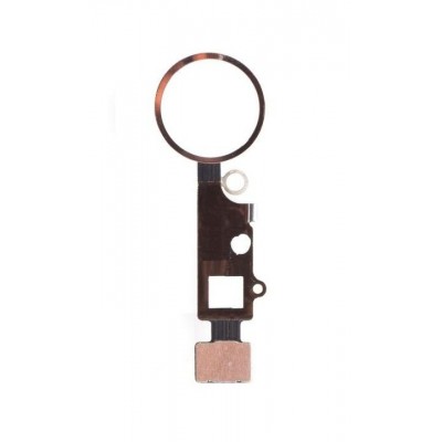 Home Button Complete for Apple iPhone 7 Rose Gold - Outer Plastic with Inner Flex