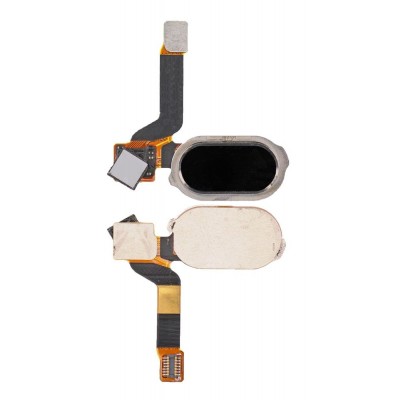 Home Button Complete For Oneplus 3 Black By - Maxbhi Com