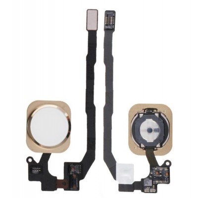Home Button Complete for Apple iPhone SE Gold - Outer Plastic with Inner Flex