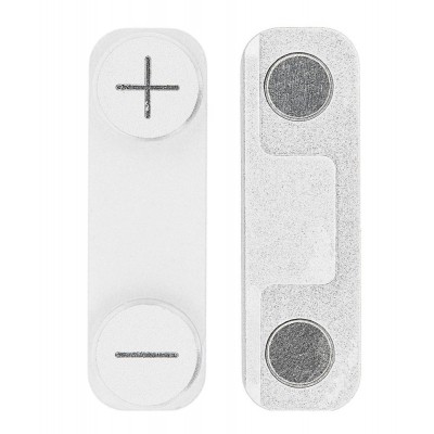 Volume Side Button Outer for Apple iPhone SE Silver - Plastic Key