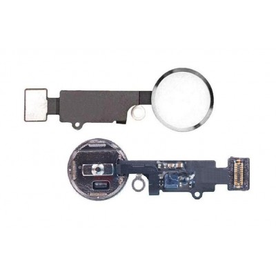 Home Button Complete for Apple iPhone 7 Plus 256GB Silver - Outer Plastic with Inner Flex