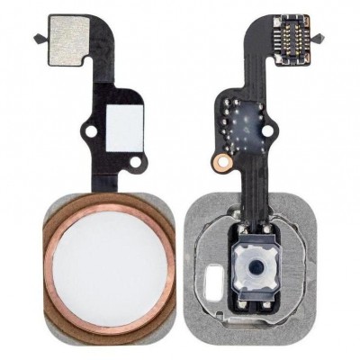 Home Button Complete for Apple iPhone 6s Plus 128GB Rose Gold - Outer Plastic with Inner Flex
