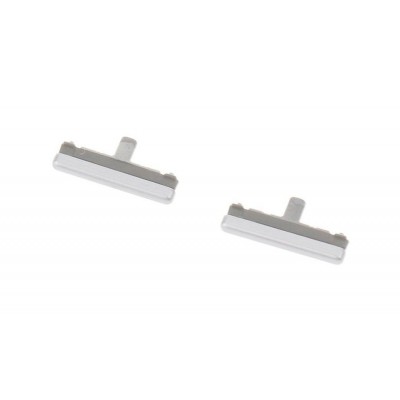 Volume Side Button Outer For 10 Or Tenor E White By - Maxbhi Com