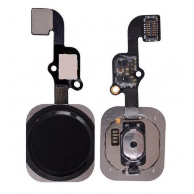 Home Button Complete For Apple Iphone 6 Plus Black By - Maxbhi Com