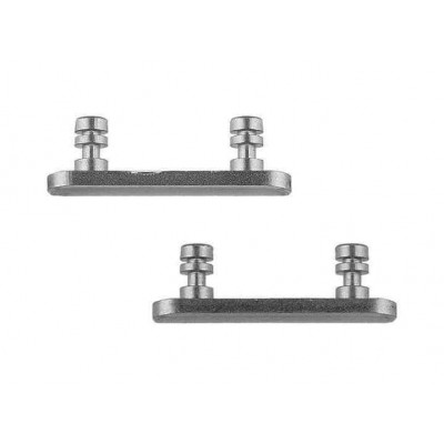 Volume Side Button Outer for Apple iPhone XS Max Grey - Plastic Key