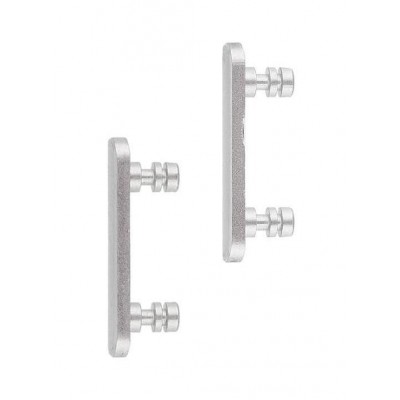 Volume Side Button Outer For Apple Iphone Xs Max Silver By - Maxbhi Com