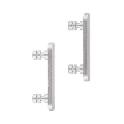 Volume Side Button Outer For Apple Iphone Xs Max Silver By - Maxbhi Com