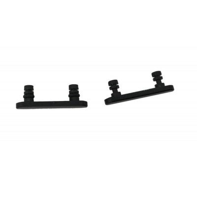 Volume Side Button Outer for Apple iPhone 8 Plus Black - Plastic Key