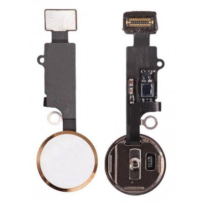 Home Button Complete for Apple iPhone 8 Plus Gold - Outer Plastic with Inner Flex