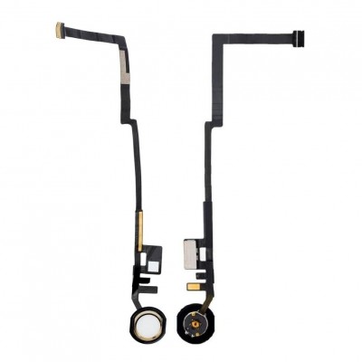 Home Button Complete for Apple iPad 9.7 2018 White - Outer Plastic with Inner Flex