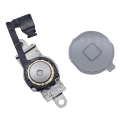Home Button Complete for Apple iPhone 5c White - Outer Plastic with Inner Flex