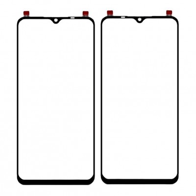 Replacement Front Glass For Oppo F17 Black By - Maxbhi Com