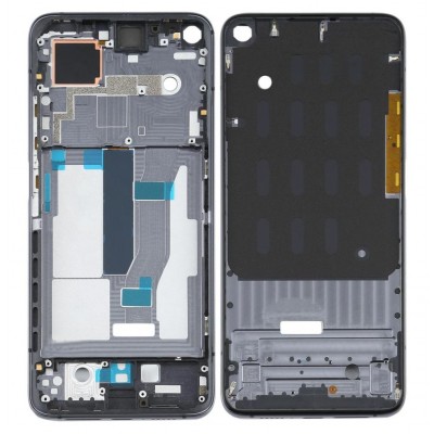 Lcd Frame Middle Chassis For Xiaomi Mi 10t Black By - Maxbhi Com