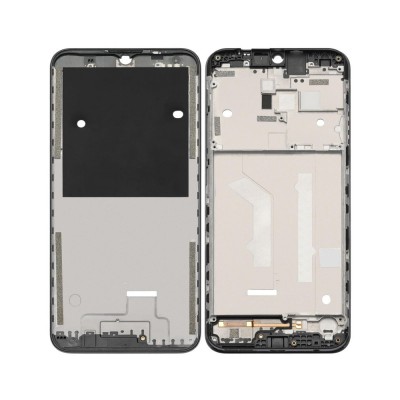 Lcd Frame Middle Chassis For Motorola Moto E7 Plus Black By - Maxbhi Com