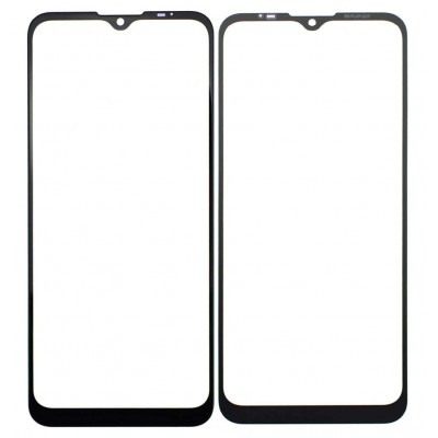 Replacement Front Glass For Moto E7 Plus Black By - Maxbhi Com