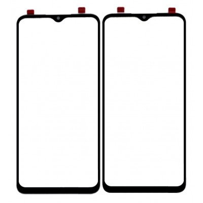 Replacement Front Glass For Realme Narzo 20 Black By - Maxbhi Com