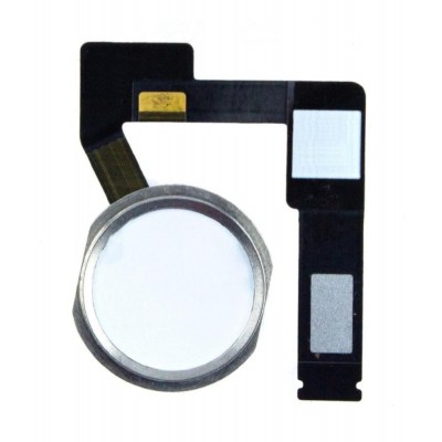 Home Button Complete for Apple iPad Air 2019 Silver - Outer Plastic with Inner Flex