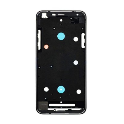 Lcd Frame Middle Chassis For Lg Q7 Plus Black By - Maxbhi Com