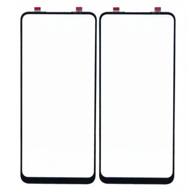 Replacement Front Glass For Tecno Camon 16 Black By - Maxbhi Com