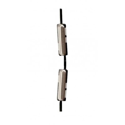 Volume Side Button Outer for LG K50 White - Plastic Key