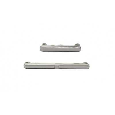 Volume Side Button Outer for Huawei Honor 3 White - Plastic Key