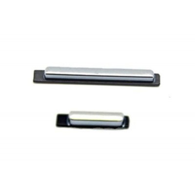 Volume Side Button Outer for Motorola Moto X - Wood Back White - Plastic Key