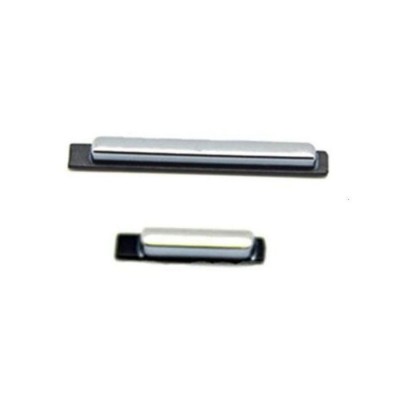 Volume Side Button Outer for Samsung A867 Eternity White - Plastic Key