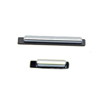 Volume Side Button Outer for Samsung A867 Eternity White - Plastic Key