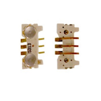 Volume Side Button Outer for Motorola E398 White - Plastic Key