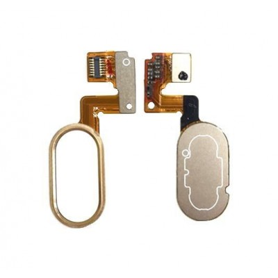 Home Button Complete For Meizu M3 Note M681h Gold By - Maxbhi Com